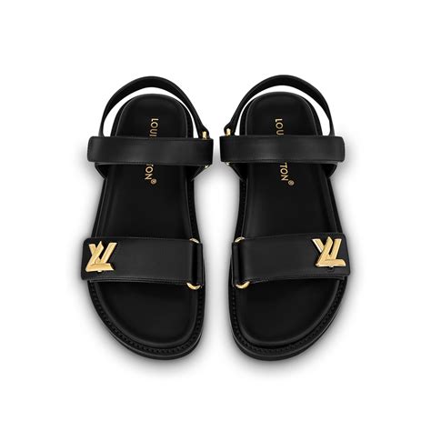 lv strap sandals|louis vuitton flat sandals.